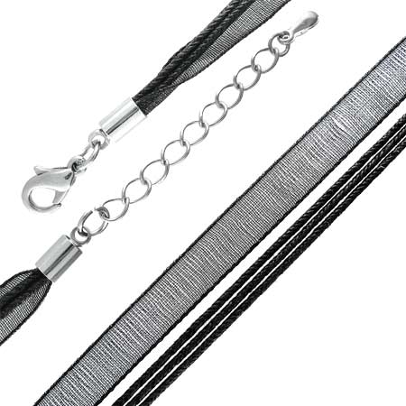 Halskæde sort 3SCNK005