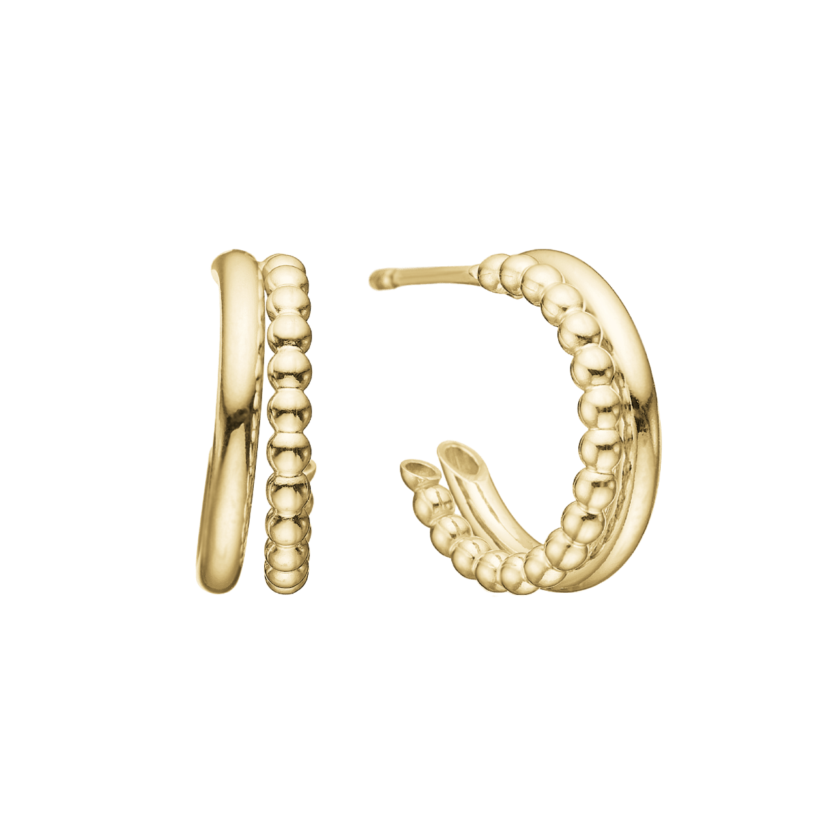 Halvcreol 14mm, forg sølv - Urma.dk