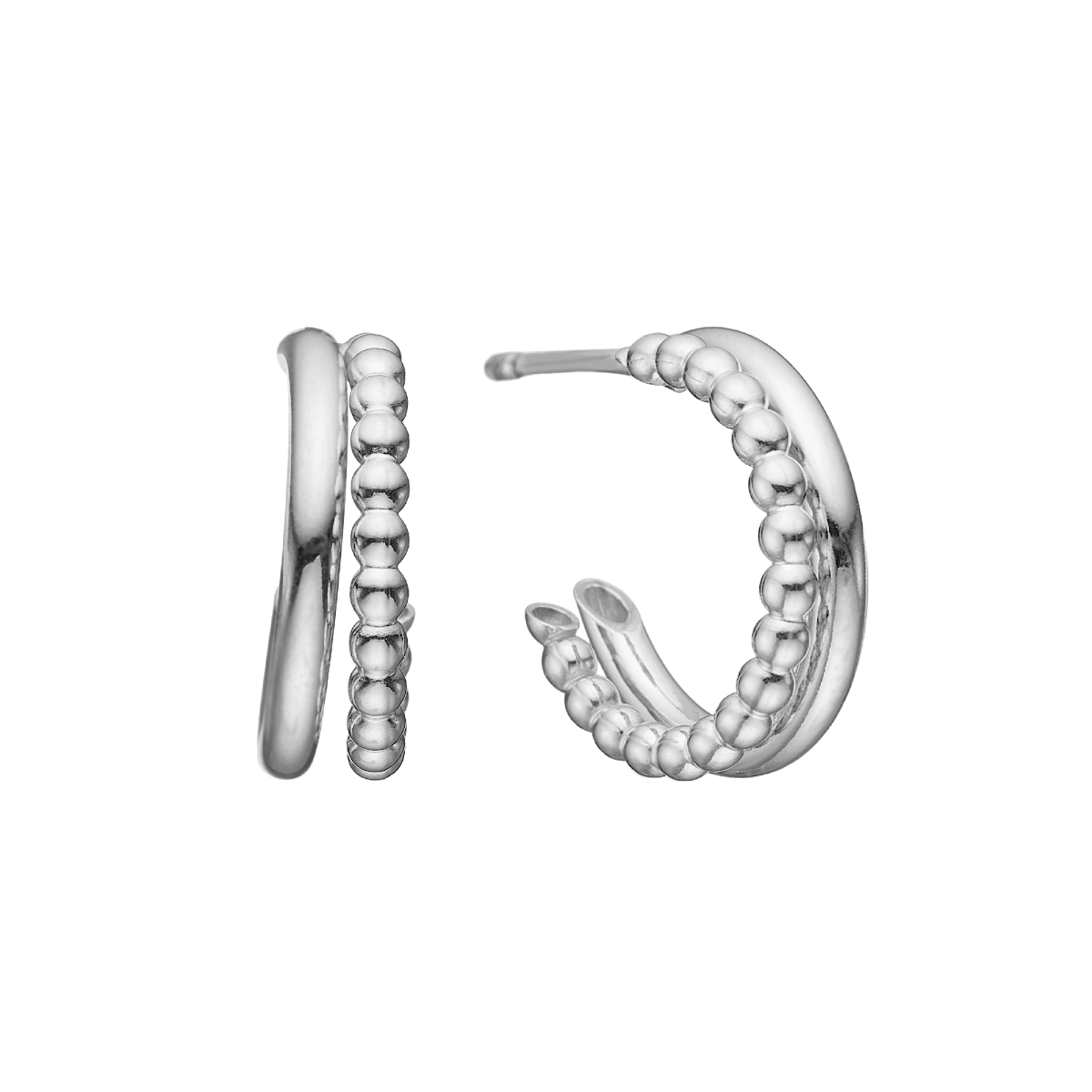 Halvcreol 14mm, sølv - Urma.dk