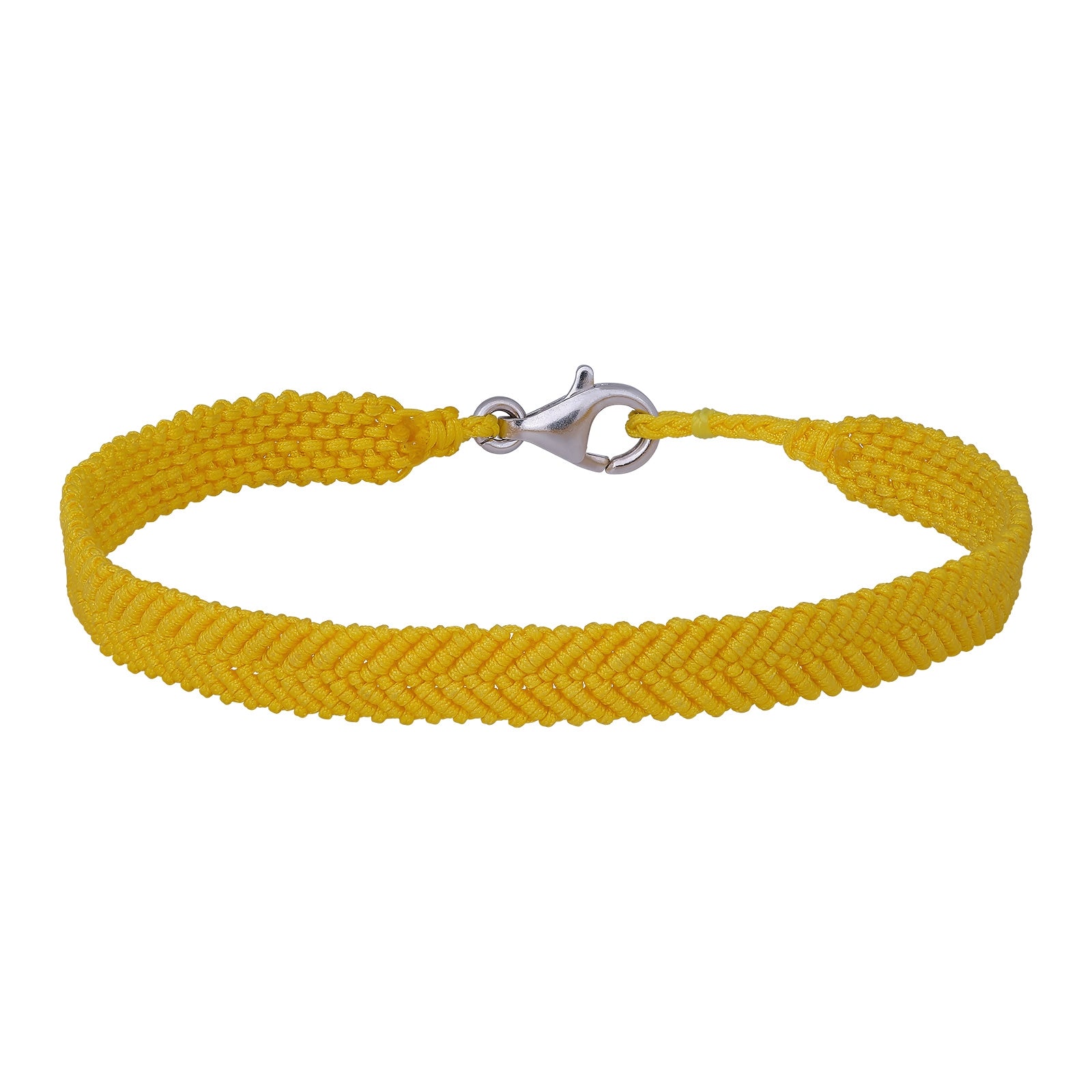 Håndflettet armbånd 18+0,5cm TIML Gul - Urma.dk