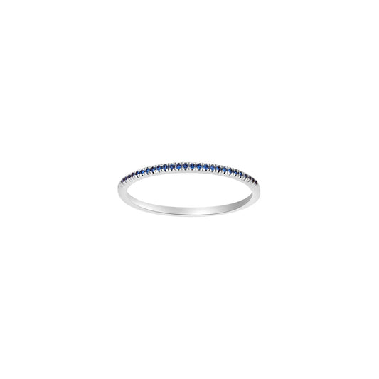 HEART 14 kt. hvidgulds alliancering m/safir - Urma.dk