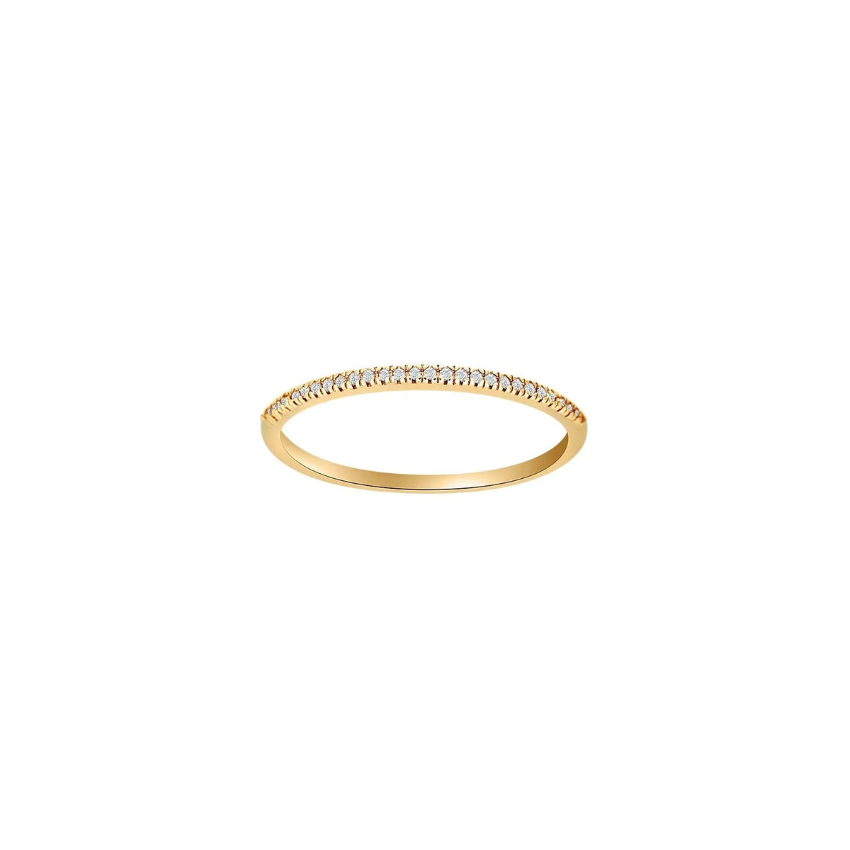 HEART 14kt. guld alliancering m/dia. 0.05ct W/SI - Urma.dk