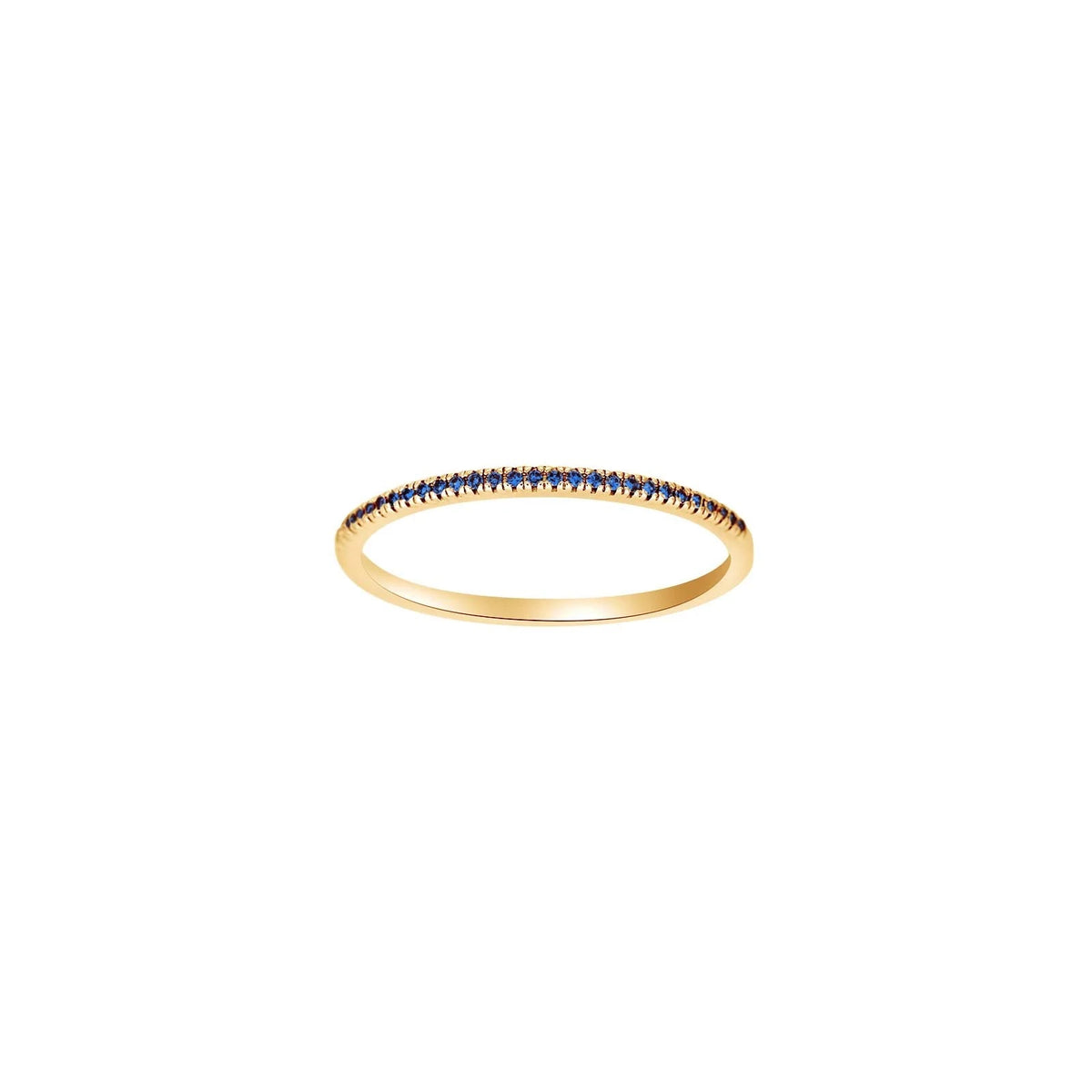 HEART 14kt. guld alliancering m/safir - Urma.dk