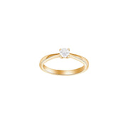 HEART 14kt. guldring m/dia. 0.30ct W/SI - Urma.dk