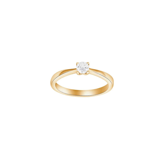 HEART 14kt. guldring m/dia. 0.30ct W/SI - Urma.dk
