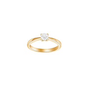 HEART 14kt. guldring m/dia. 0.40ct W/SI - Urma.dk