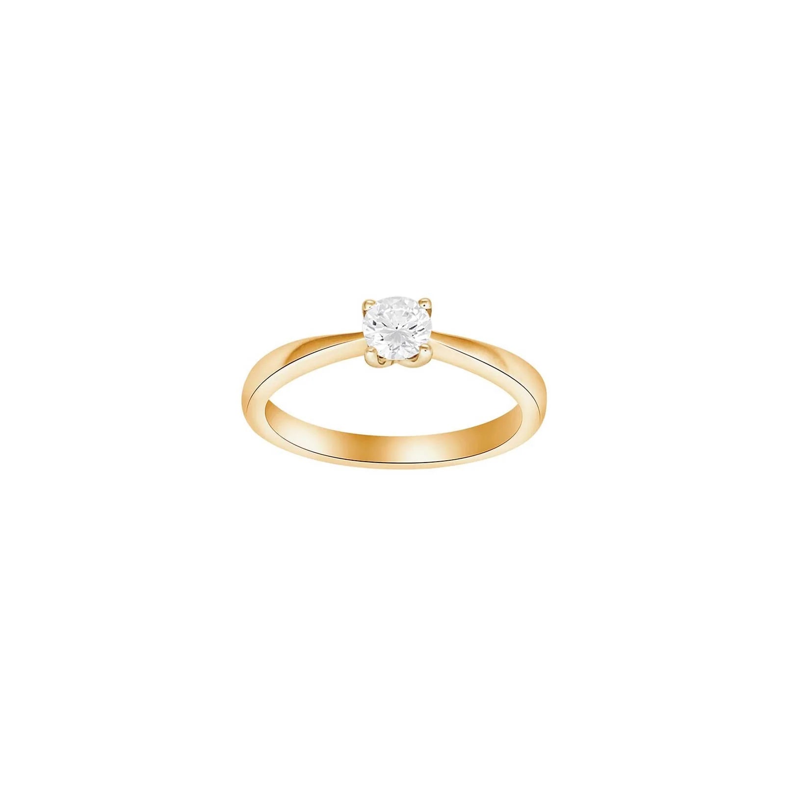 HEART 14kt. guldring m/dia. 0.40ct W/SI - Urma.dk