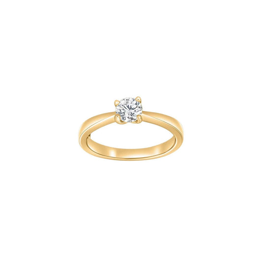 HEART 14kt. guldring m/dia. 0.50ct W/SI - Urma.dk