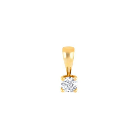 HEART 14kt. guldvedhæng m/dia 0.25ct W/SI - Urma.dk