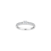 HEART 14kt. hvidguldsring m/dia. 0.40ct W/SI - Urma.dk