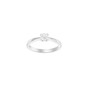 HEART 14kt. hvidguldsring m/dia. 0.40ct W/SI - Urma.dk
