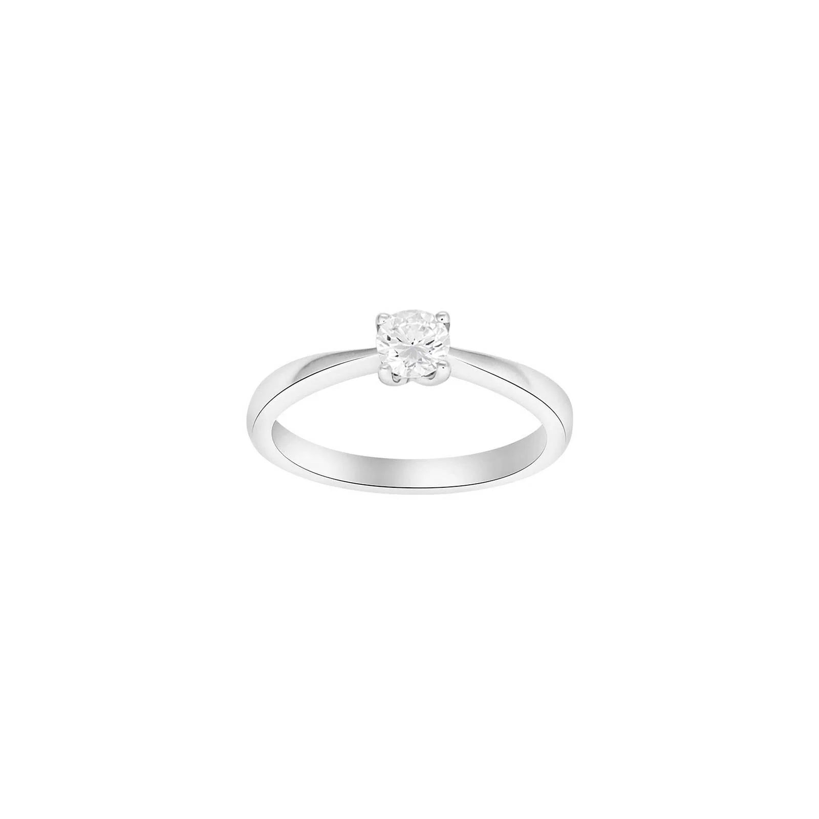HEART 14kt. hvidguldsring m/dia. 0.40ct W/SI - Urma.dk