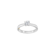 HEART 14kt. hvidguldsring m/dia. 0.50ct W/SI - Urma.dk