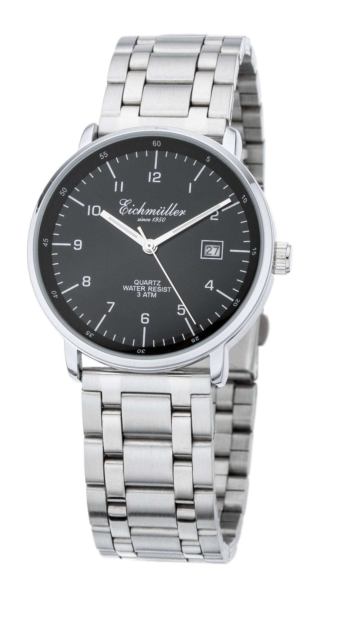 Herreur med med stållænke og sort urskive. - Urma.dk