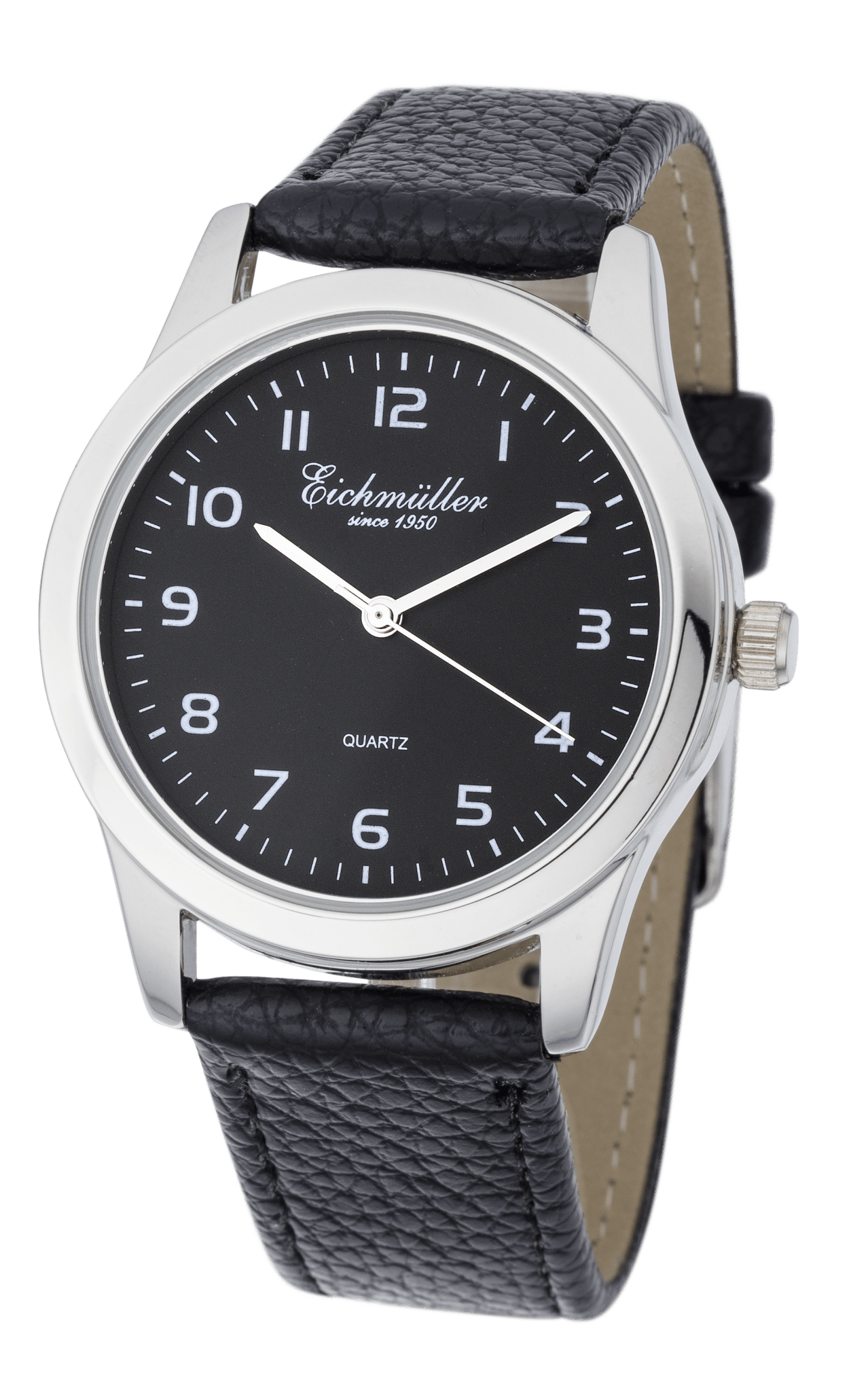 Herreur med sort læderrem - 38 mm - Urma.dk