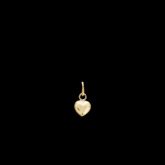 Hjerte vedhæng, 8 karat, charm 6,5 x 6 mm - Urma.dk