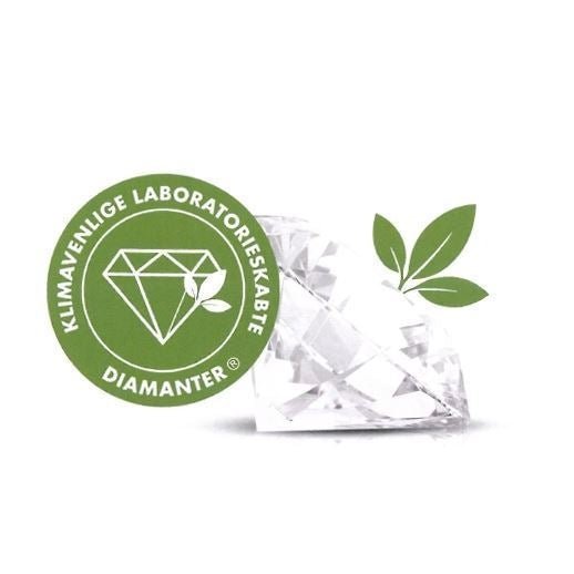 Hjerte vedhæng i 8 karat med 0,03 ct LG diamant - Urma.dk