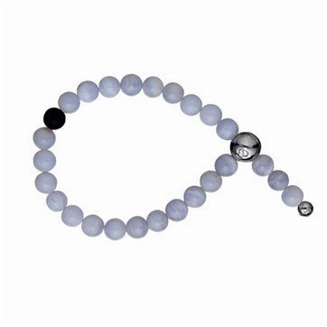 Imagine armbånd med blonde agat og sølvlås