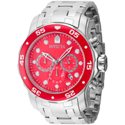 Invicta Quartz Herre Rød Ur Kronograf 40192 - Urma.dk