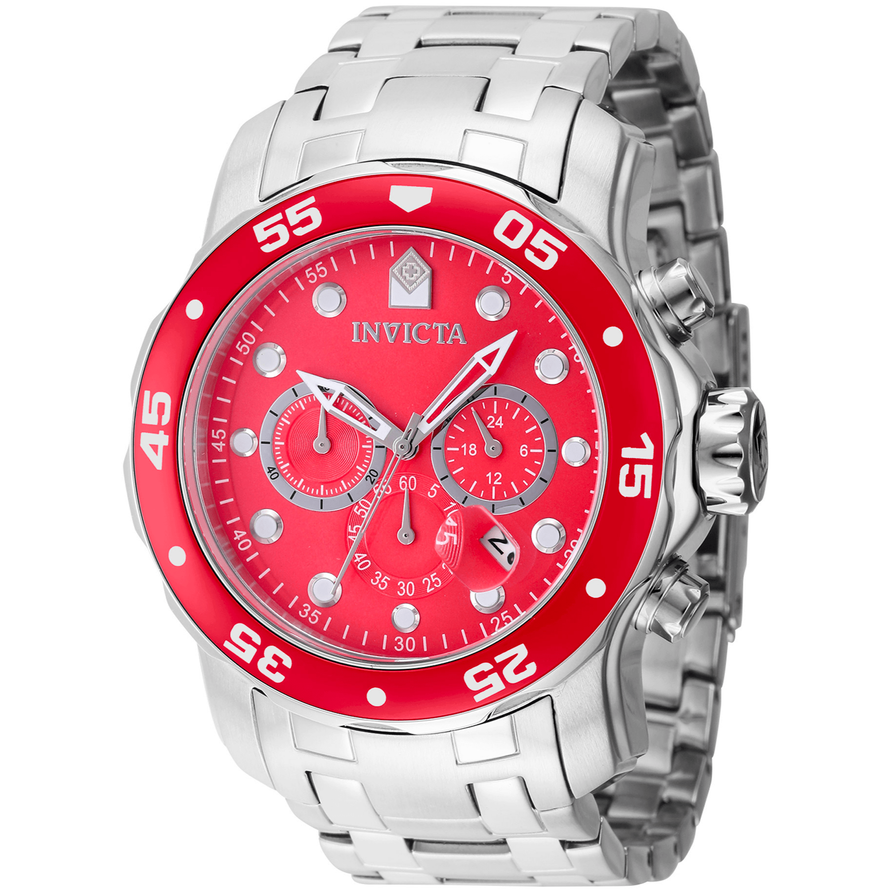 Invicta Quartz Herre Rød Ur Kronograf 40192 - Urma.dk
