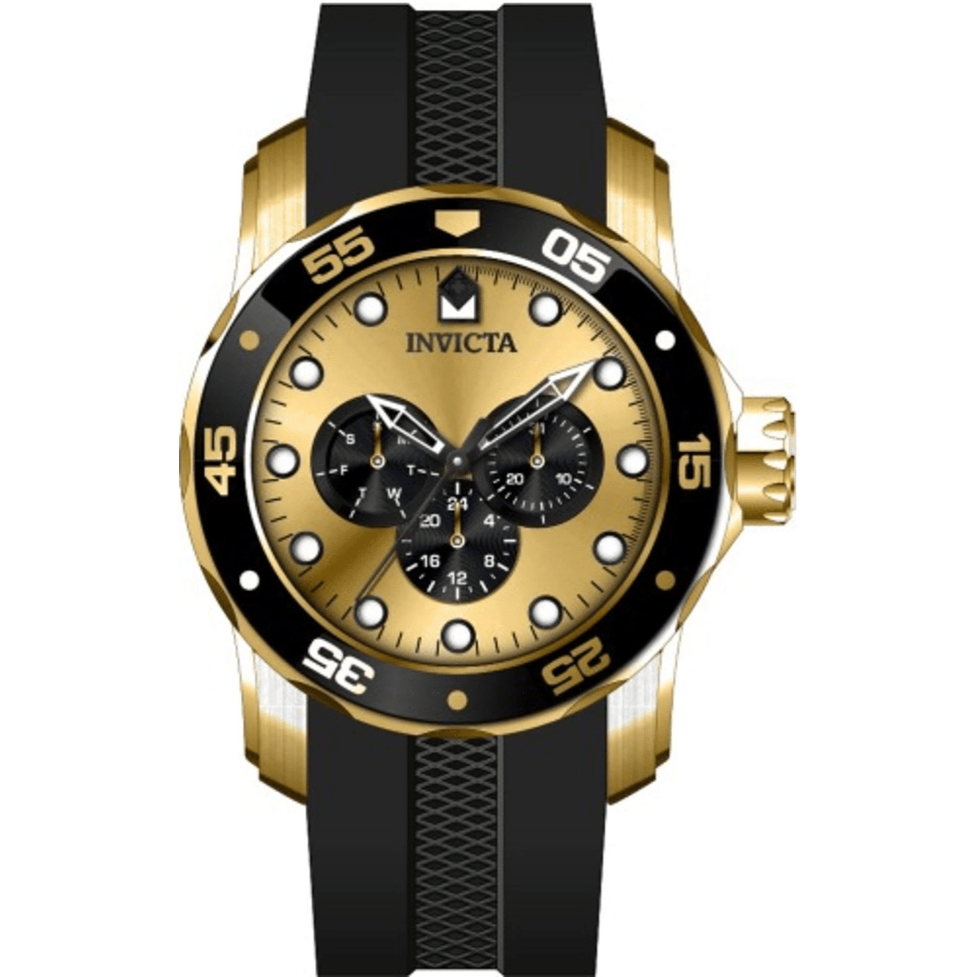 Invicta Quartz Herre Sort Ur Analog 45719 - Urma.dk