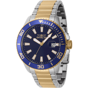 Invicta Quartz Herreur Blå/Guld/Sølv Ur 46071 - Urma.dk