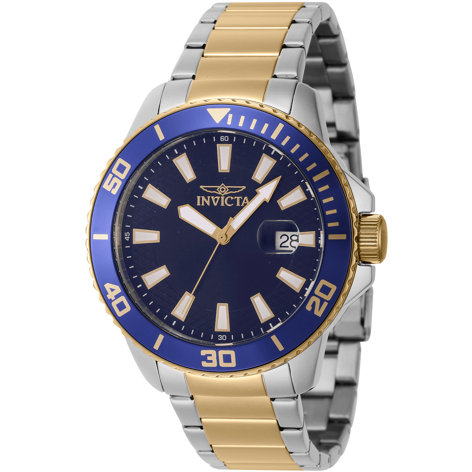 Invicta Quartz Herreur Blå/Guld/Sølv Ur 46071 - Urma.dk