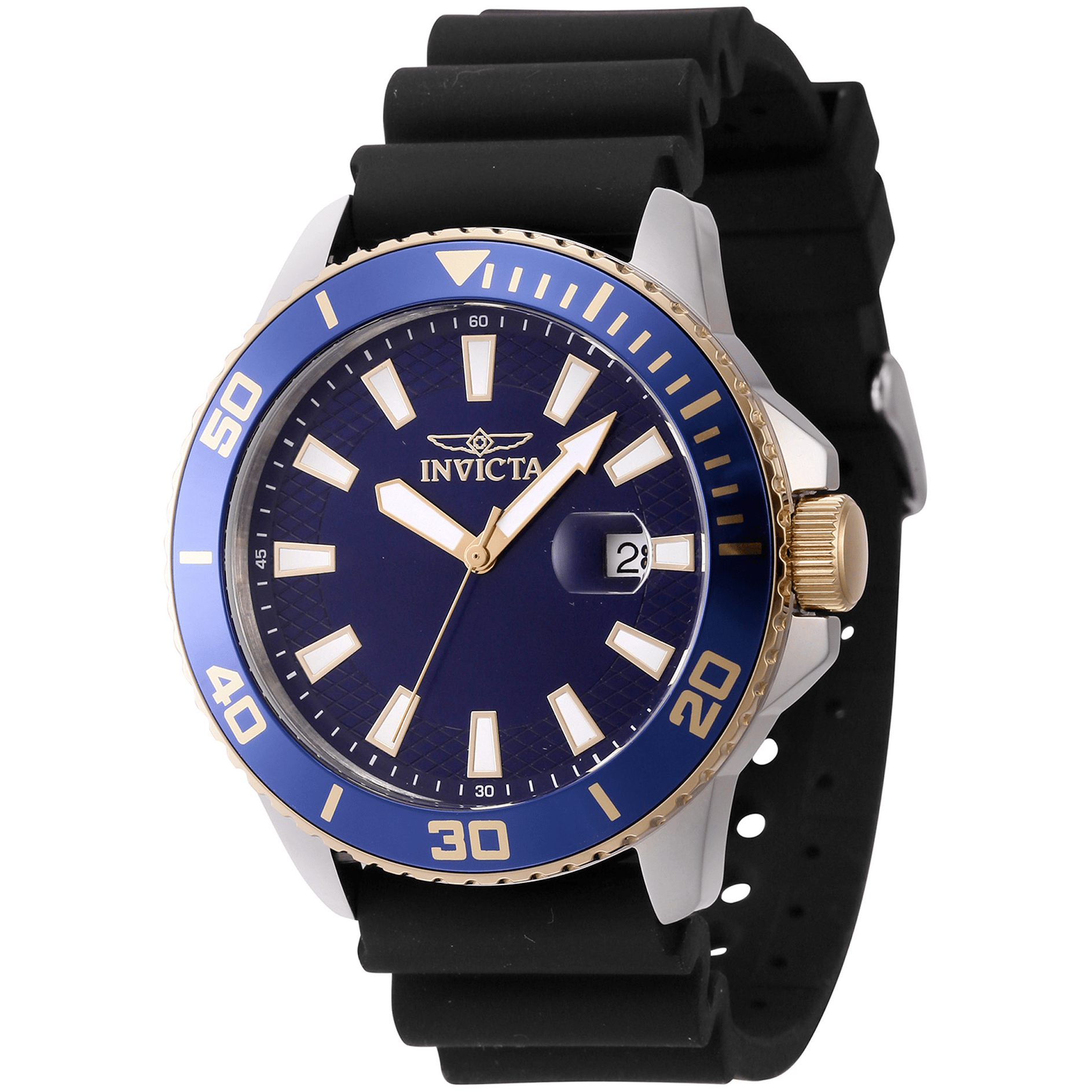 Invicta Quartz Herreur Blå/Sort/Sølv Ur 46092 - Urma.dk