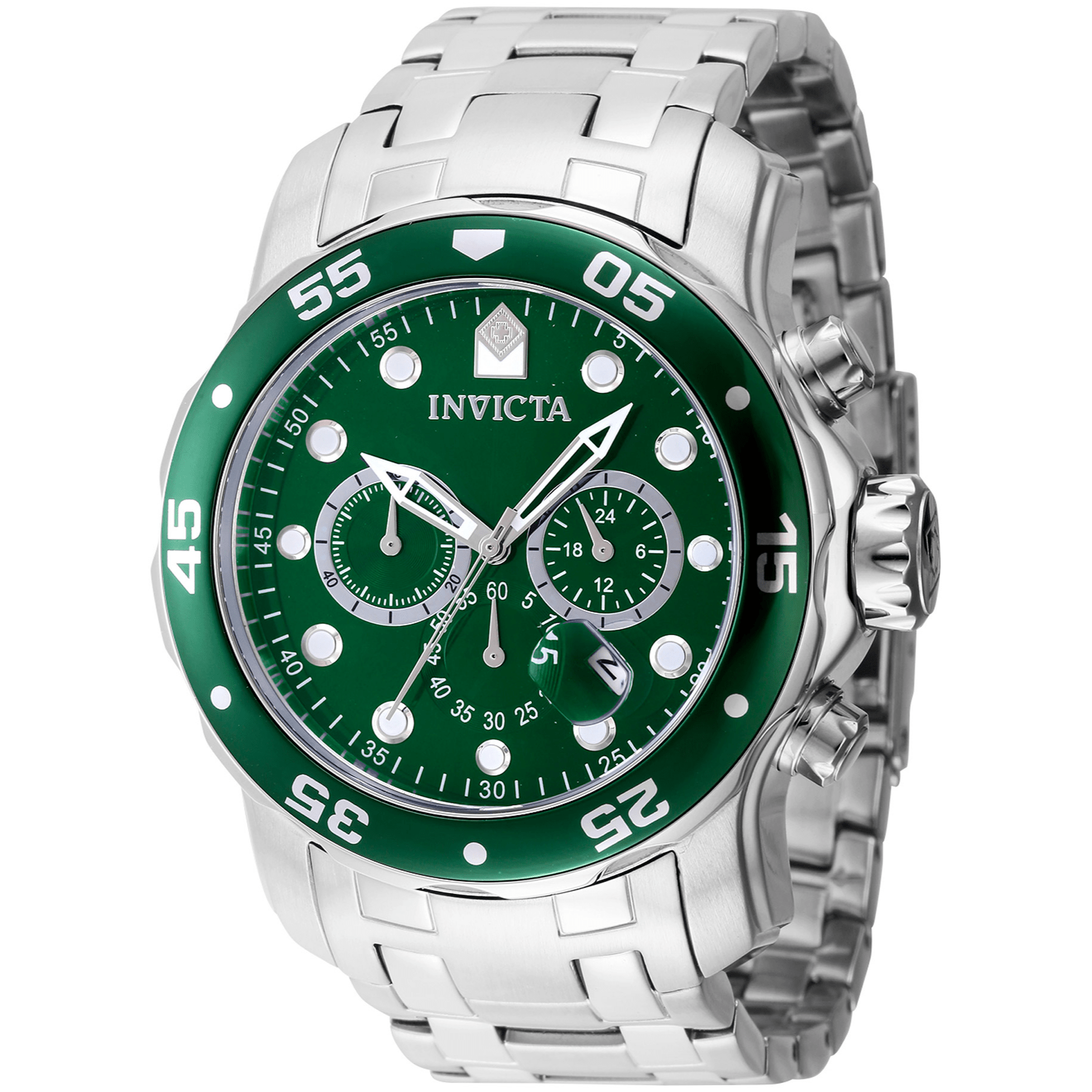 Invicta Quartz Herreur Grøn Chronograph Ur 47559 - Urma.dk