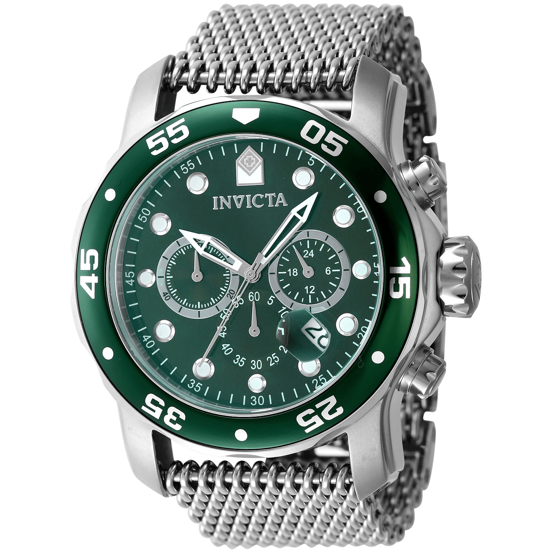 Invicta Quartz Herreur Grøn Chronograph Ur 47580 - Urma.dk