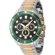 Invicta Quartz Herreur Grøn Sølv/Guld Kronograf Ur 46048 - Urma.dk