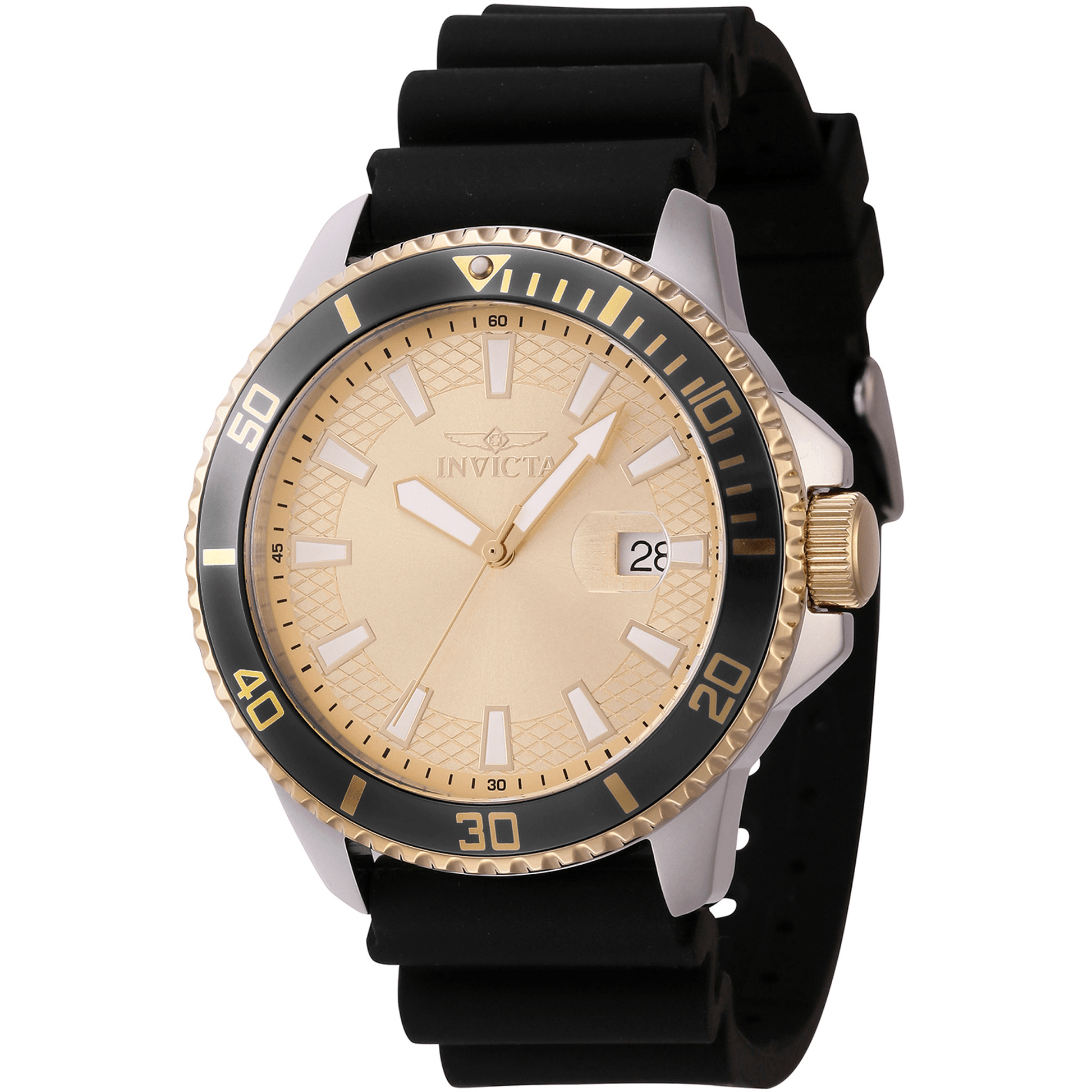Invicta Quartz Herreur Guld Analog Ur 46135 - Urma.dk