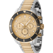 Invicta Quartz Herreur Guld Sølv Kronograf Ur 46049 - Urma.dk