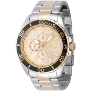 Invicta Quartz Herreur Guld/Sølv Multifunktion Ur 47579 - Urma.dk