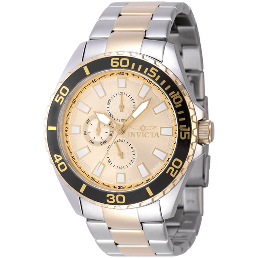 Invicta Quartz Herreur Guld/Sølv Multifunktion Ur 47579 - Urma.dk