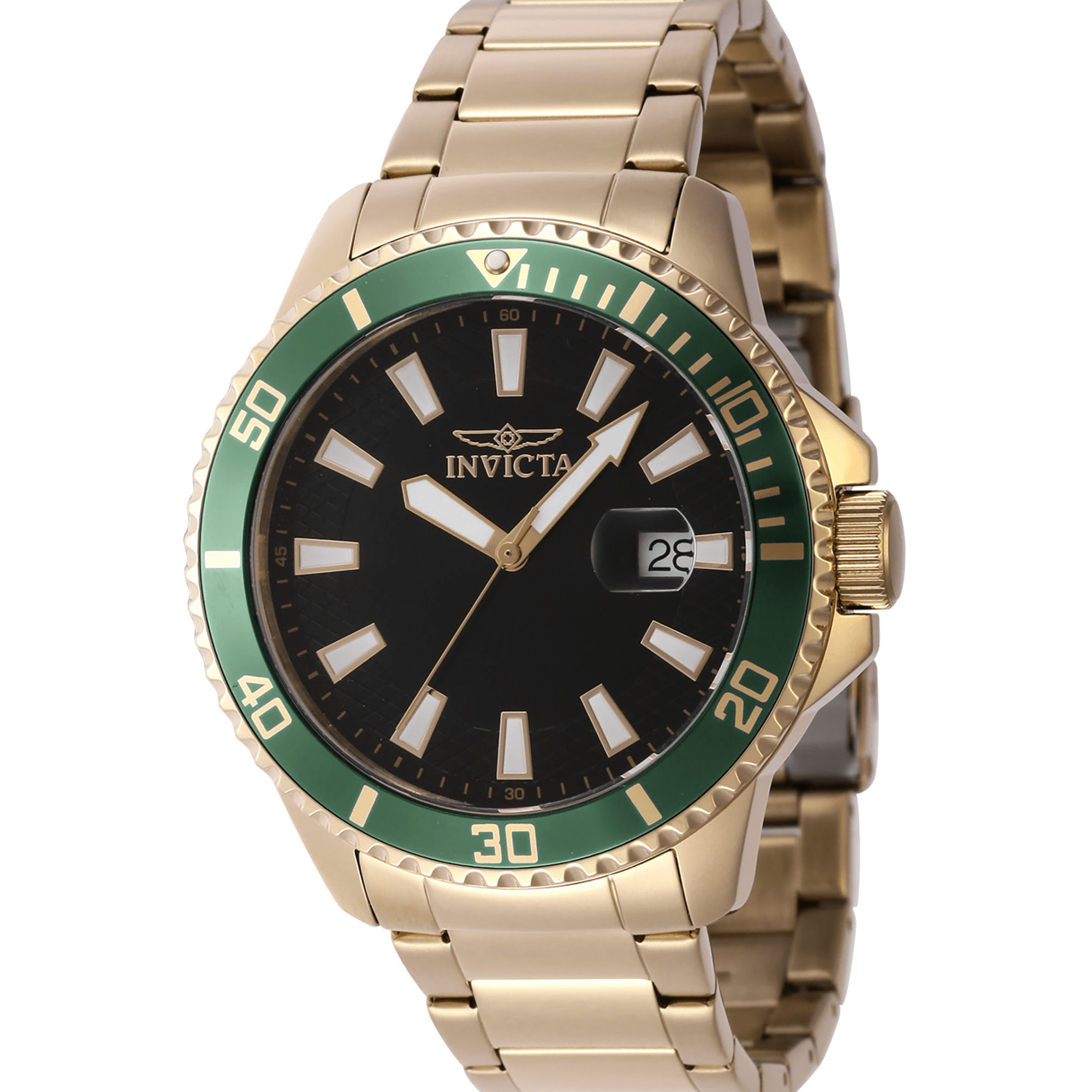 Invicta Quartz Herreur Guld/Sort Analog Ur 46138 - Urma.dk