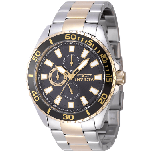 Invicta Quartz Herreur Sølv/Guld Multifunktion Ur 47557 - Urma.dk