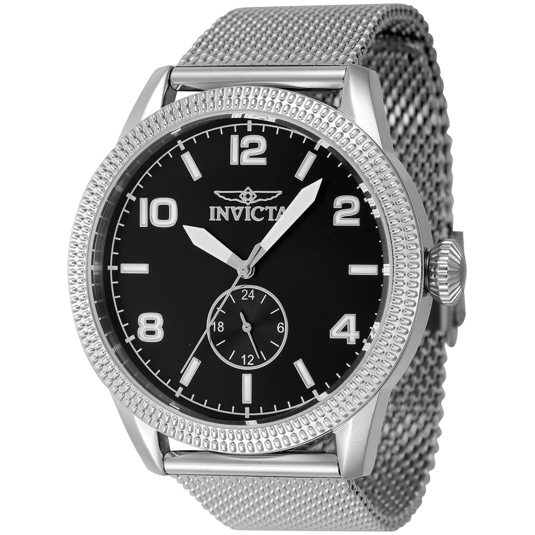 Invicta Quartz Herreur Sort Analog Ur 47134 - Urma.dk