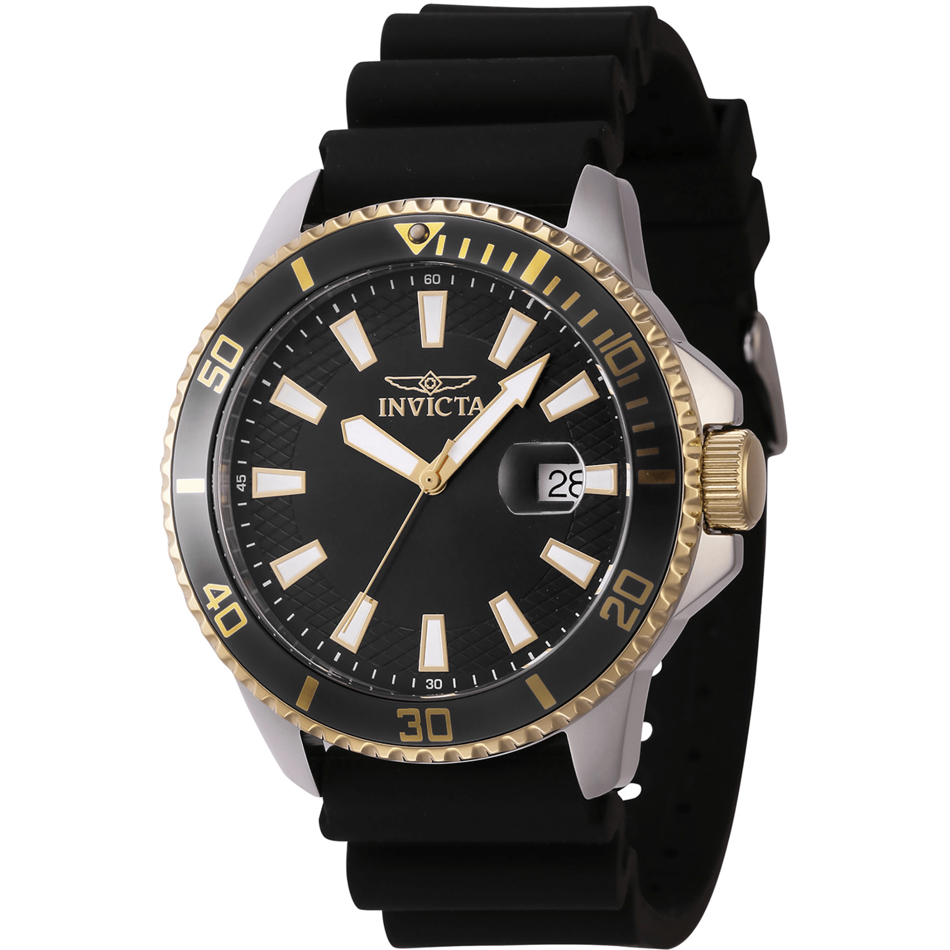 Invicta Quartz Herreur Sort/Guld Analog Ur 46132 - Urma.dk