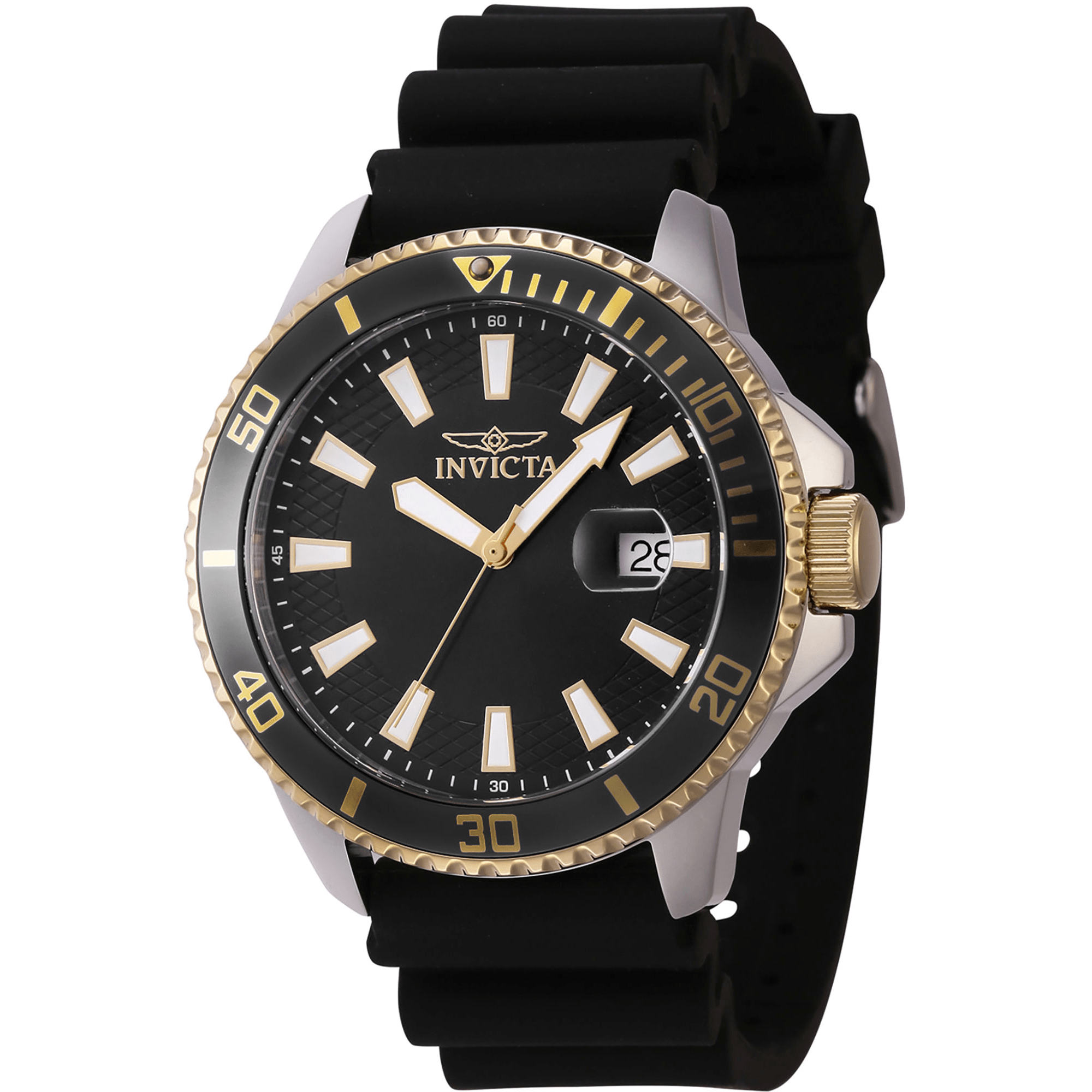 Invicta Quartz Herreur Sort/Guld Analog Ur 46132 - Urma.dk