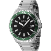 Invicta Quartz Herreur Sort/Sølv Ur 46075 - Urma.dk