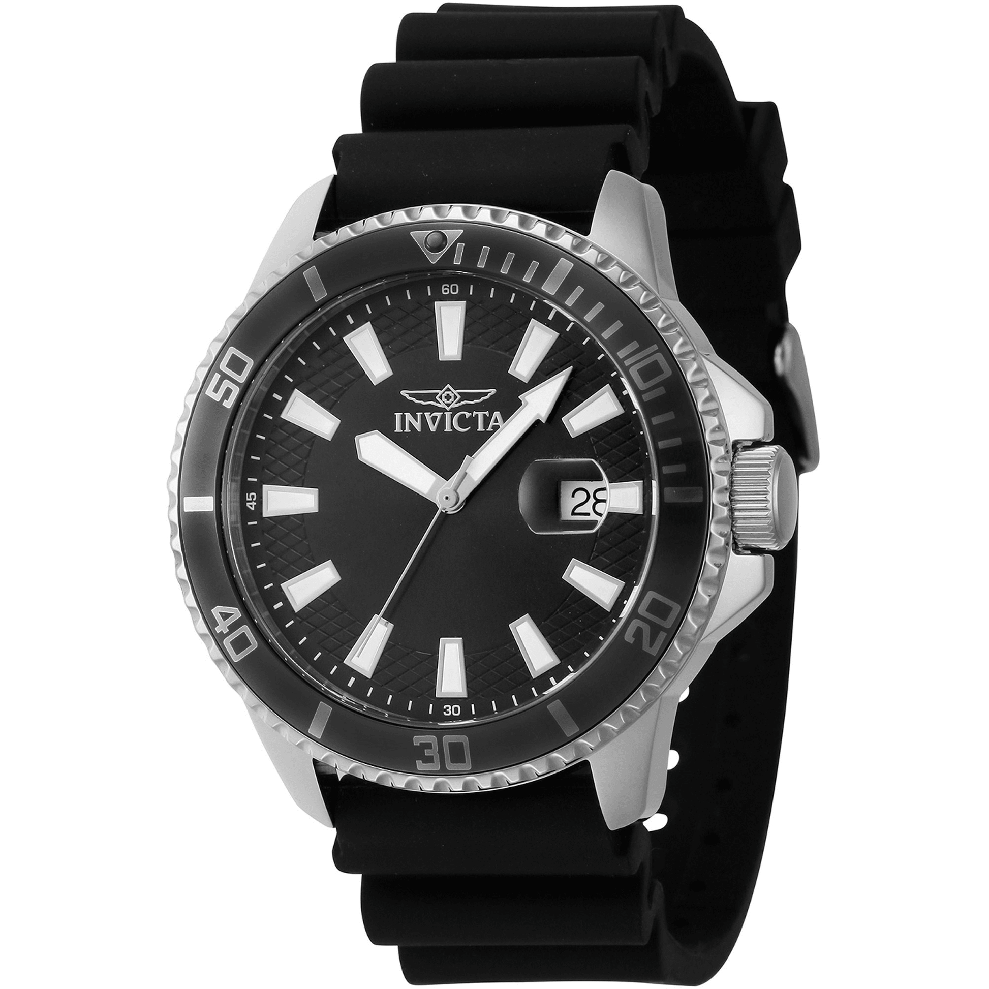 Invicta Quartz Herreur Sort/Sølv Ur 46095 - Urma.dk