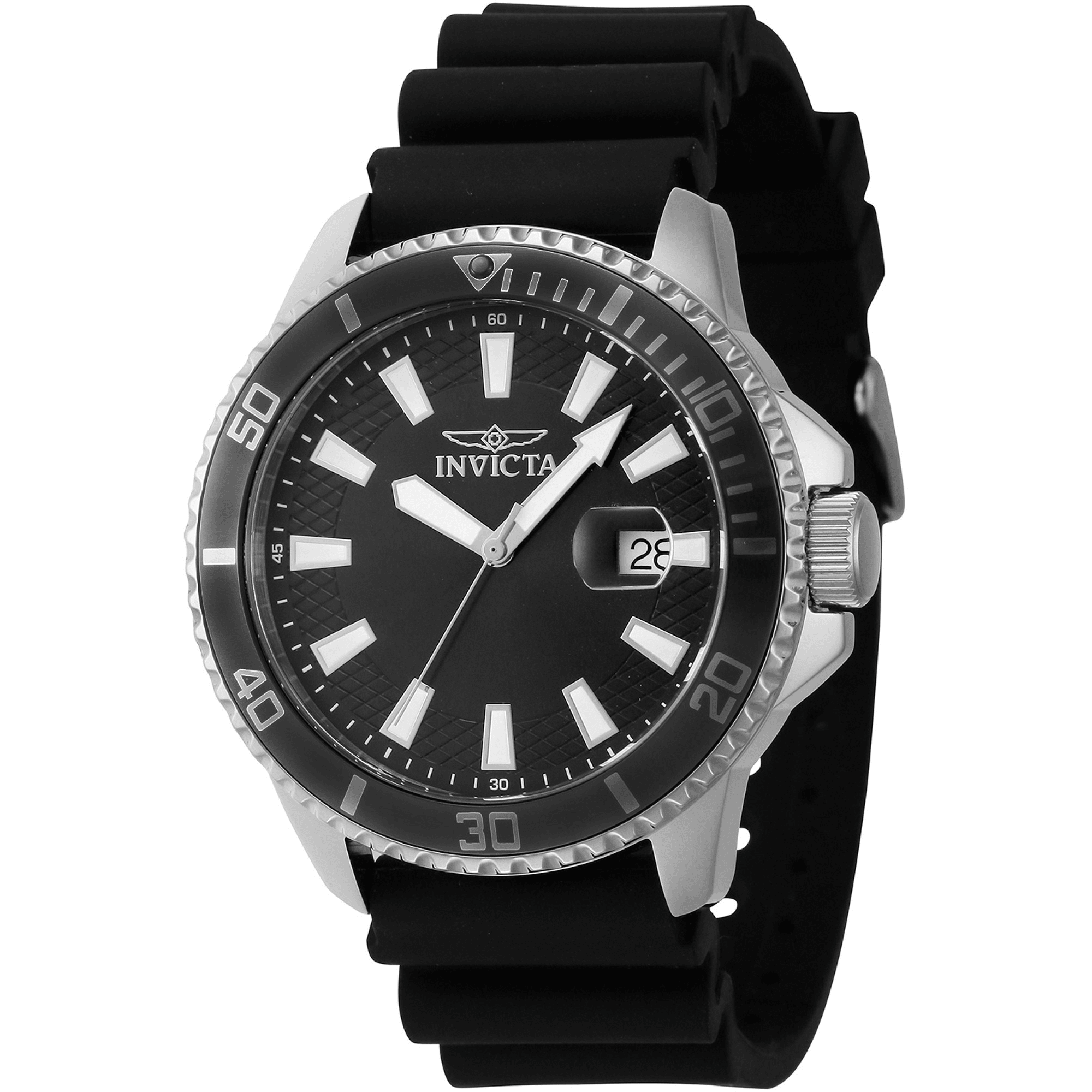 Invicta Quartz Herreur Sort/Sølv Ur 46095 - Urma.dk