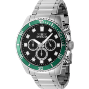Invicta Quartz Herreur Sort/Sølvgrå Kronograf Ur 46051 - Urma.dk
