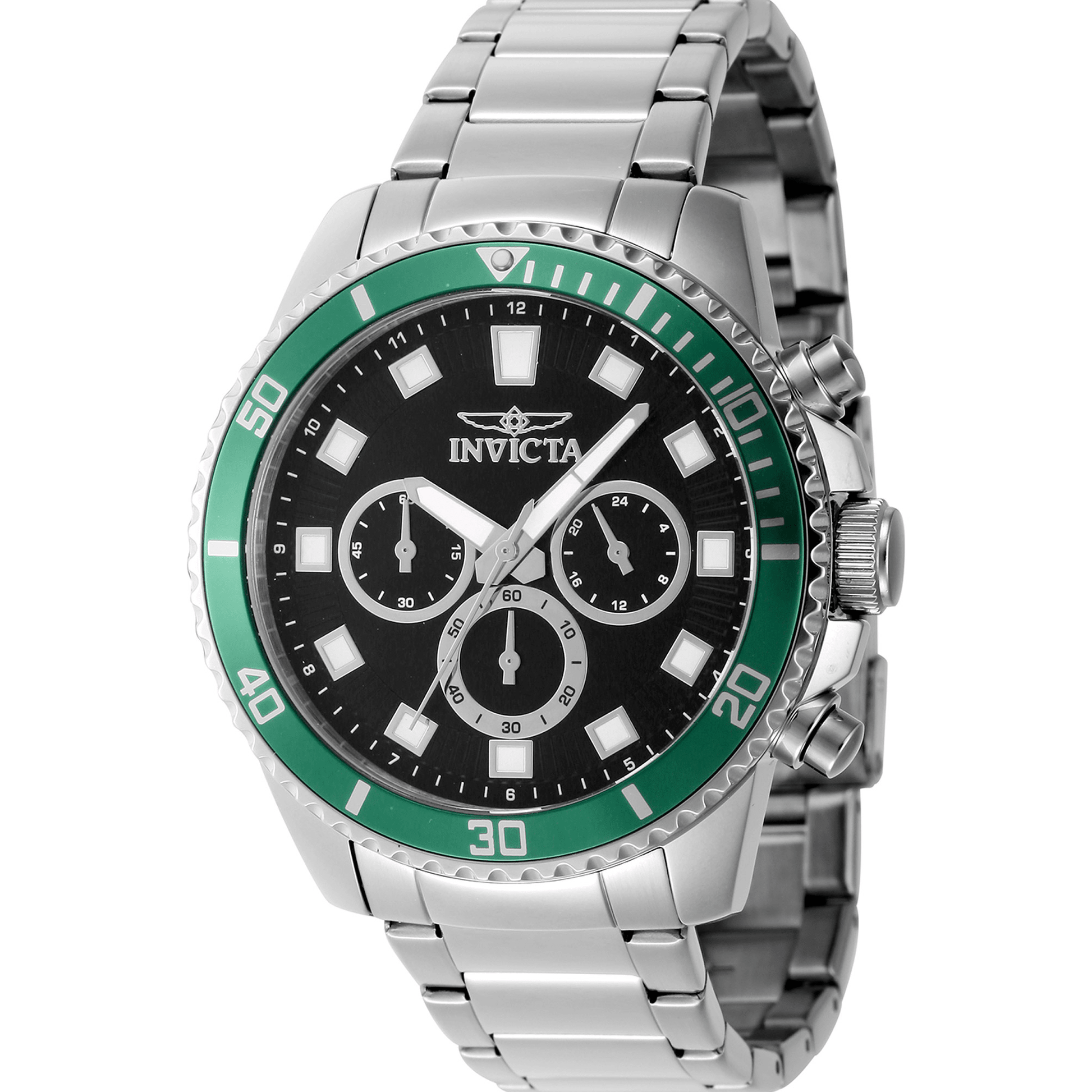 Invicta Quartz Herreur Sort/Sølvgrå Kronograf Ur 46051 - Urma.dk