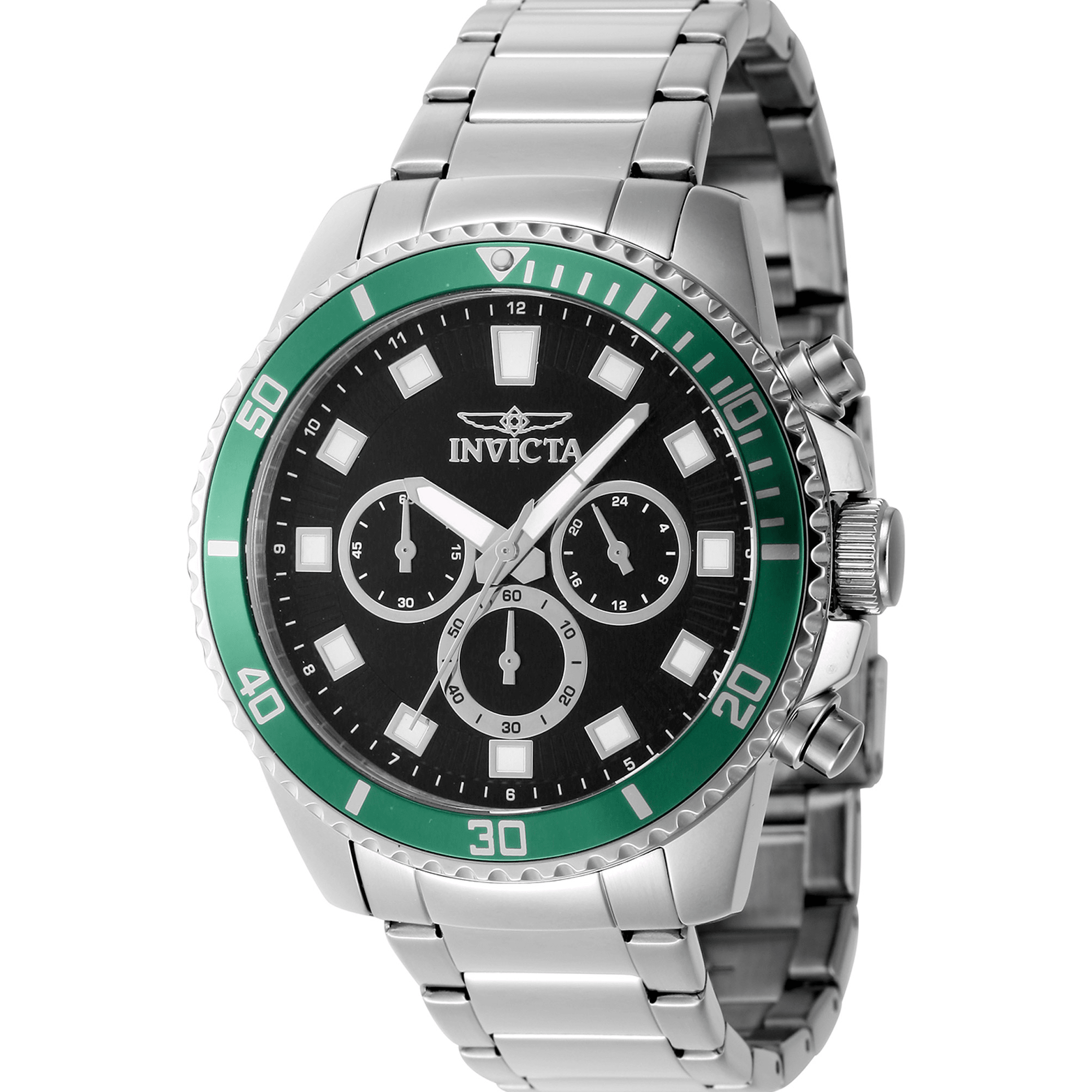 Invicta Quartz Herreur Sort/Sølvgrå Kronograf Ur 46051 - Urma.dk
