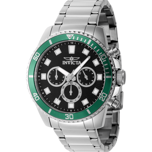 Invicta Quartz Herreur Sort/Sølvgrå Kronograf Ur 46051 - Urma.dk