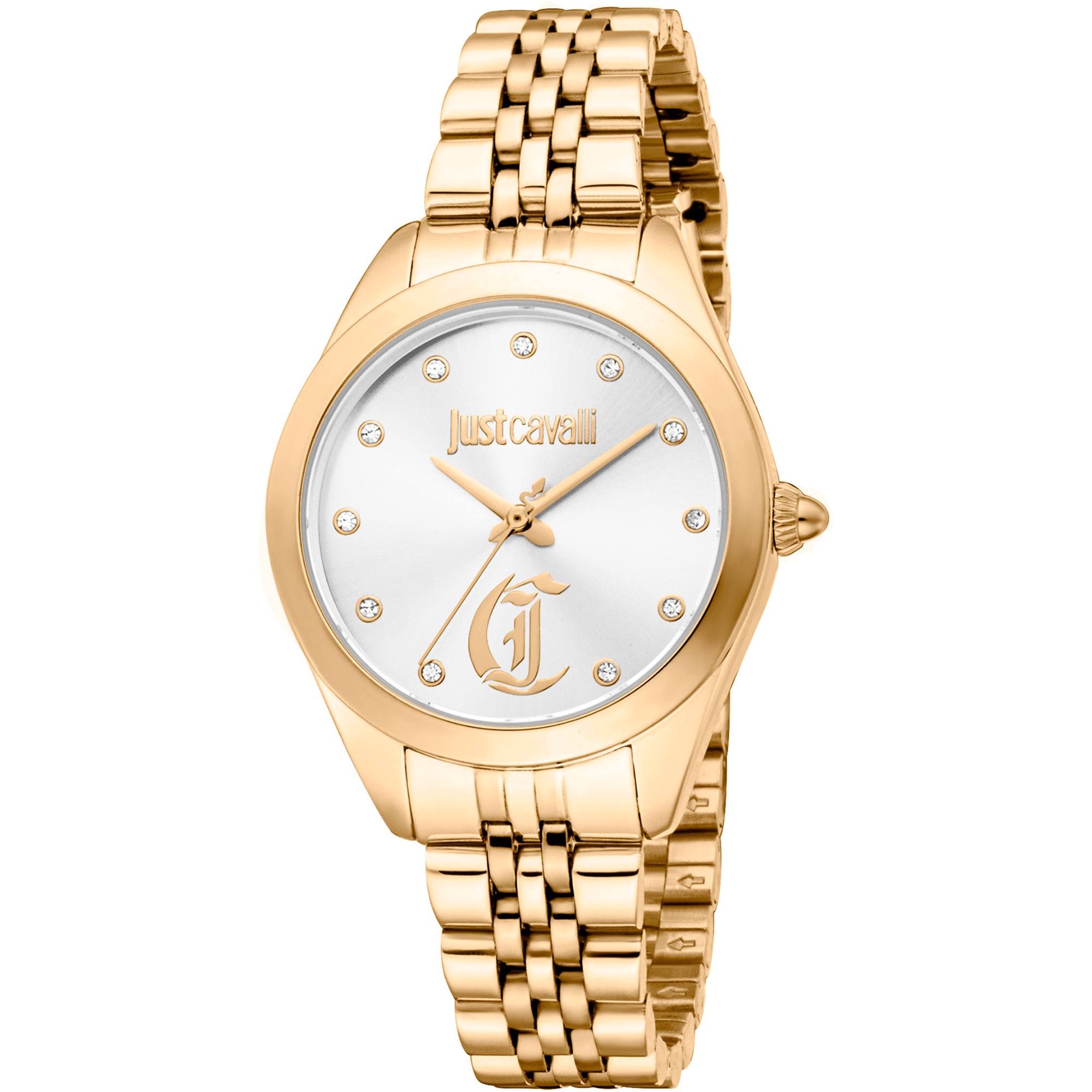 Just Cavalli Dame Guld Sølv Stål Ur JC1L309M0055 - Urma.dk