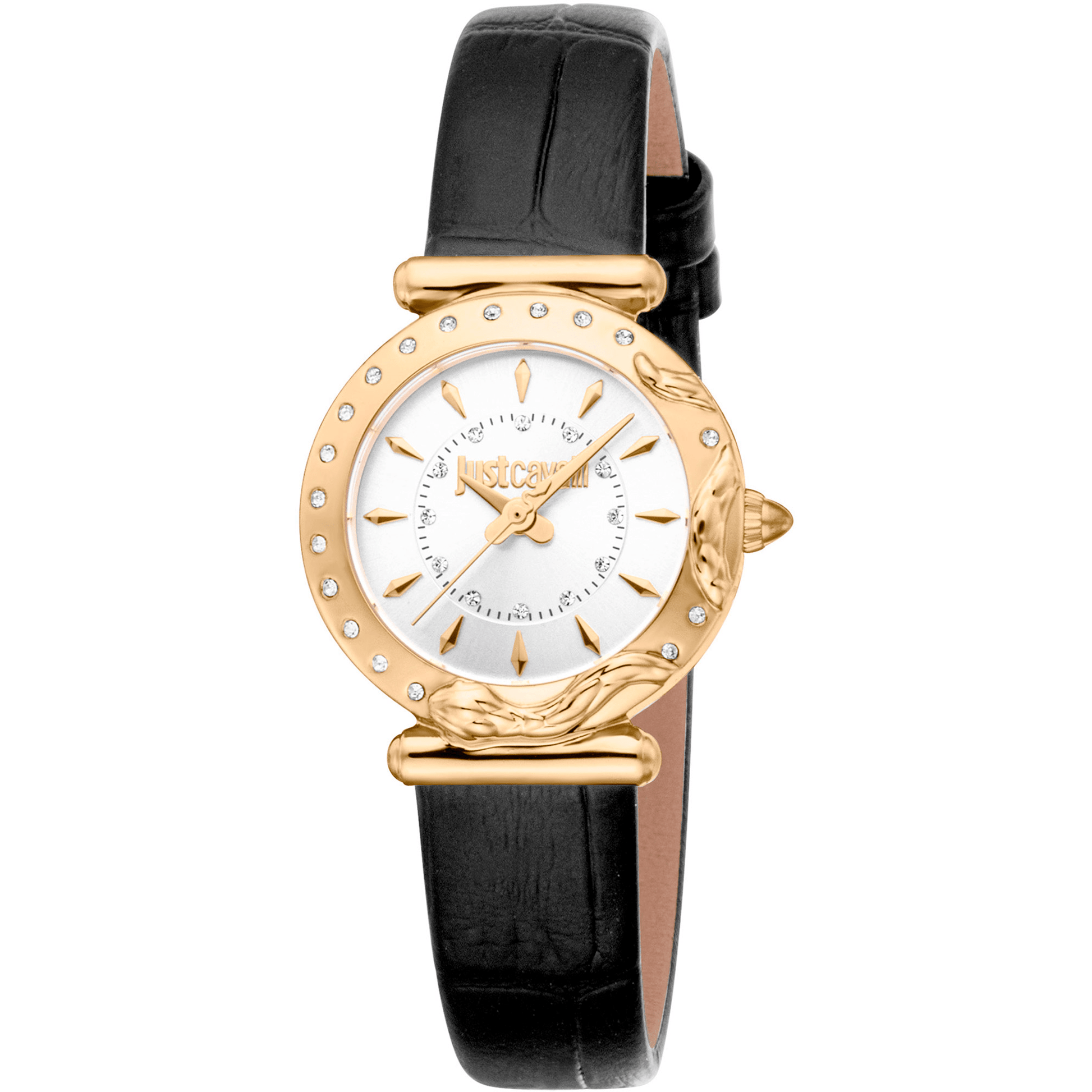 Just Cavalli Dame Guldfarvet Sort Ur JC1L363L0025 - Urma.dk
