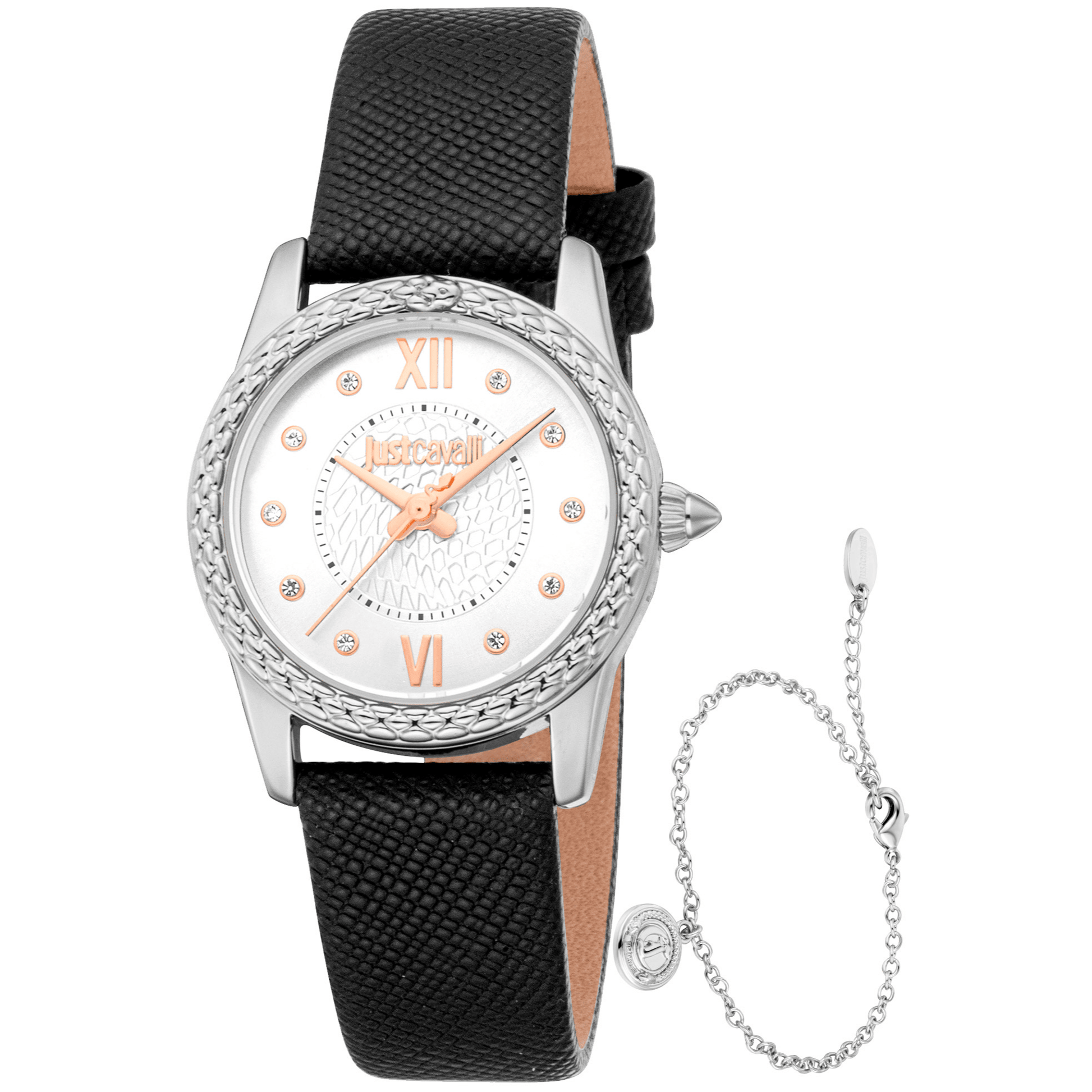 Just Cavalli Dame Metal Sølv Ur JC1L360L0015 - Urma.dk